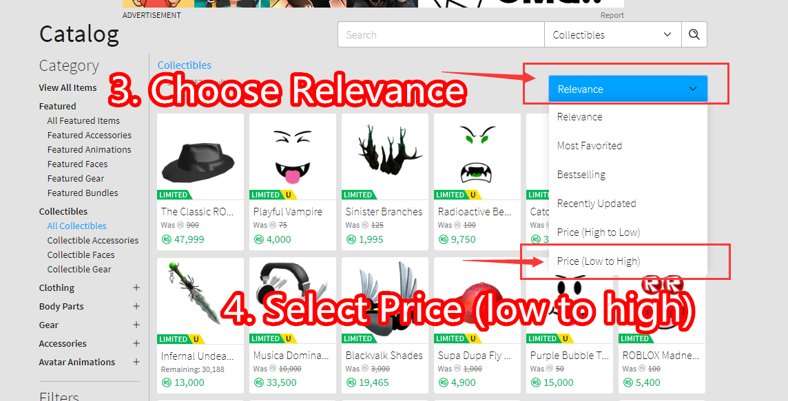 How To List Item In Roblox - roblox item list