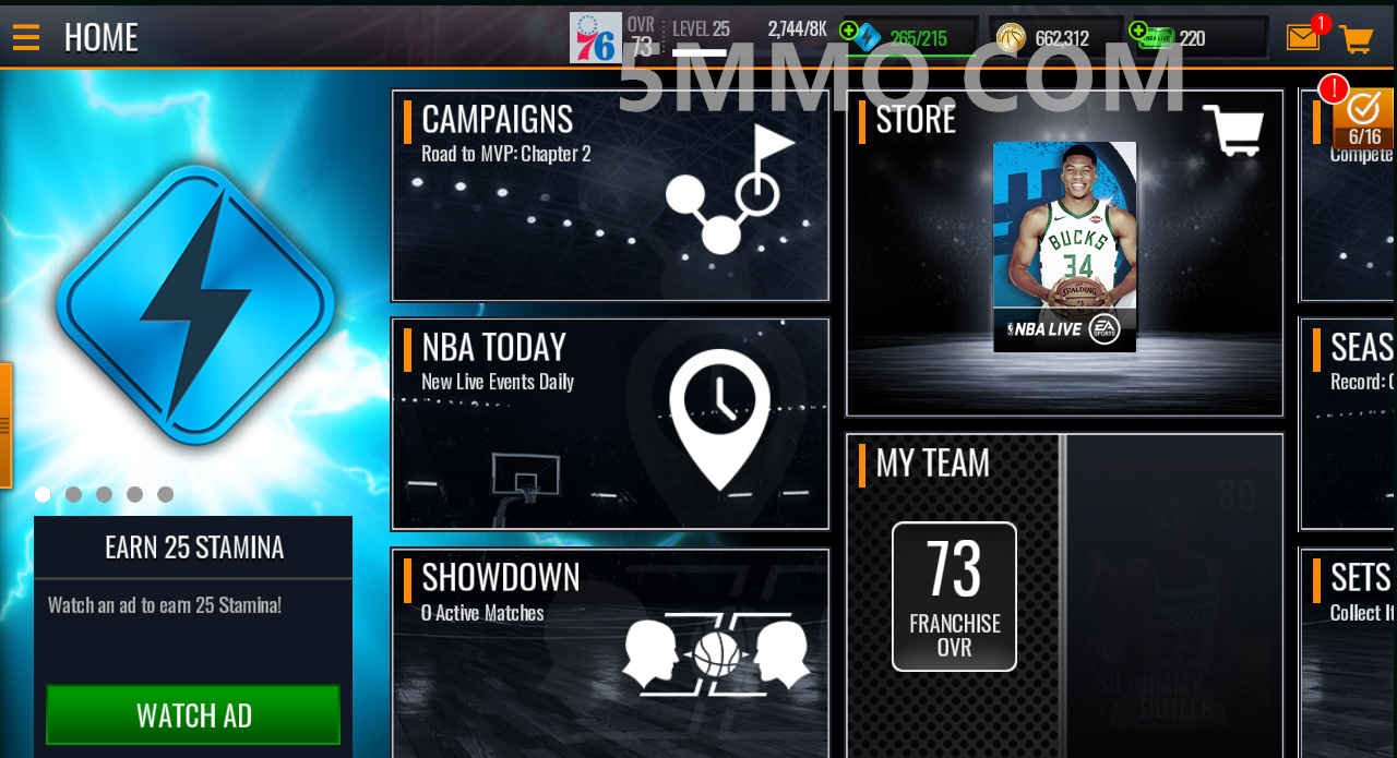 IOS - NBA Live Mobile 19 Account - 5Mmo.com - 